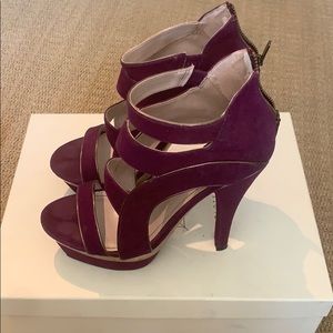 Super cute royal purple and gold trimmed